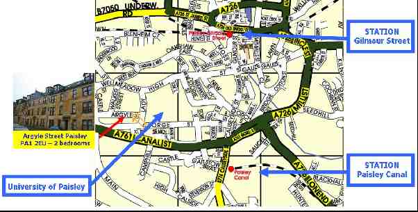Map of Paisley